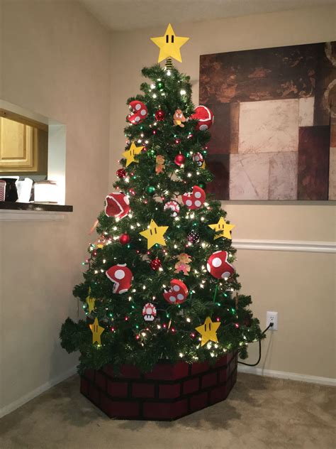 Mario Christmas | Christmas tree themes, Christmas tree decorations, Cool christmas trees