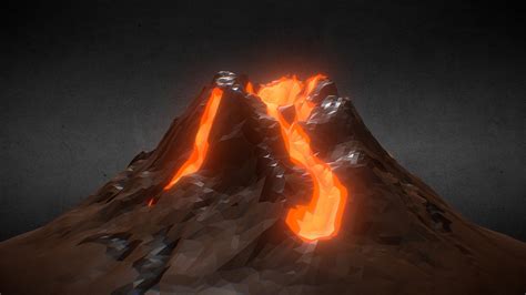 Land scape / Volcano 3D low poly - Download Free 3D model by SDC PERFORMANCE™️ (@Lambo_SC04 ...