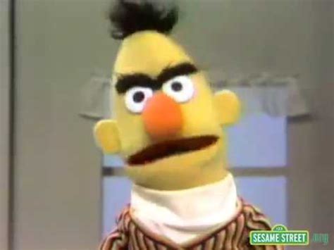 Sesame Street Bert Gets Angry - YouTube