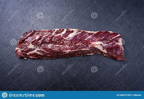 Raw Wagyu Onglet Beef Steak on a Black Board Stock Image - Image of charcoal, longhaas: 258475189