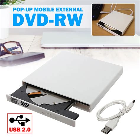 High Quality USB 2.0 External CD RW/DVD RW Burner Drive CD DVD ROM Combo Writer for Mac Laptop ...