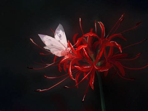 음믕이🚮 on Twitter | Red spider lily, Anime scenery, Aesthetic art