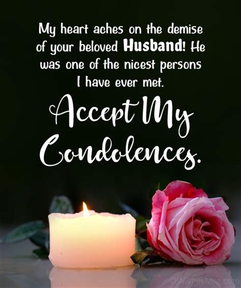 60+ Sympathy Messages for Loss of Husband - WishesMsg