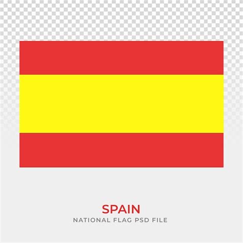 Premium PSD | Spain national flag design