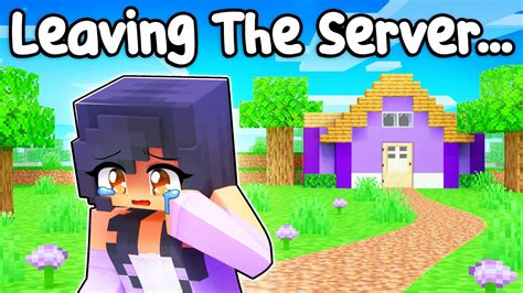 Aphmau Is LEAVING The SERVER in Minecraft! - YouTube