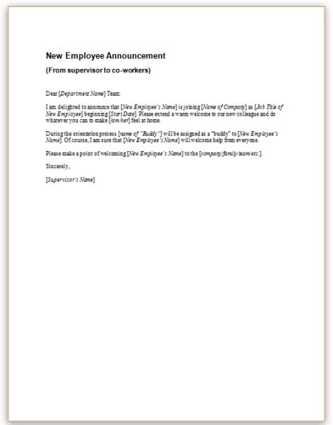 Employee Leaving Announcement Letter Samples - Sample Resignation Letter