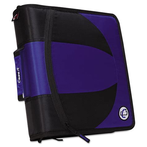 Case it Dual Zipper Binder, 3" Capacity, 8-1/2 x 11, Blue - Walmart.com - Walmart.com