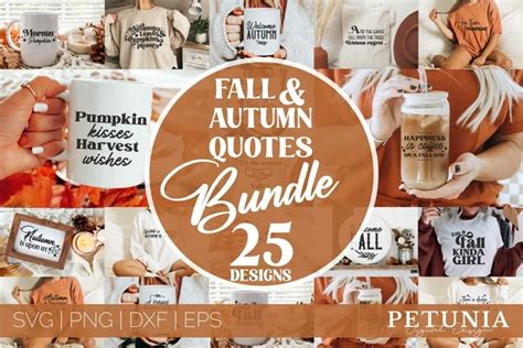 Fall Quotes SVG Bundle | Autumn SVG | Funny Fall Svg Bundle