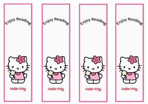 Hello Kitty Bookmarks – Birthday Printable