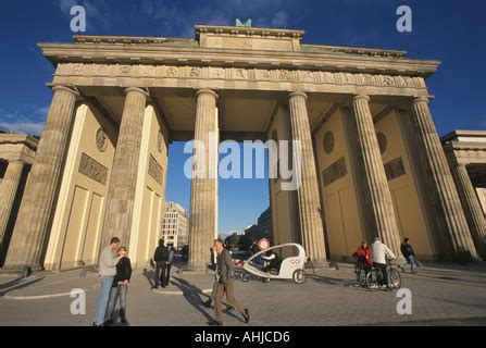 Brandenburg Gate newly unveiled after restoration October 2002 Stock ...