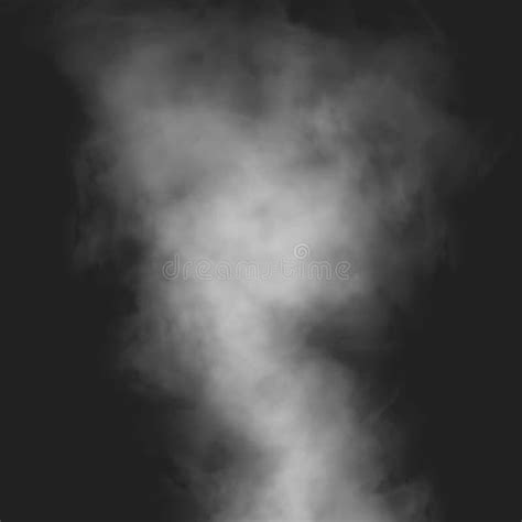 White Smoke Up Abstract White and Dark Fog or Smoke Isolated on Black ...