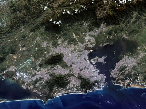 Satellite Image of Rio De Janeiro in Brazil image - Free stock photo ...