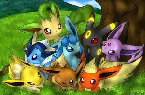 All of Eevee's evolutions - Eevee Evolutions Clan Photo (7309936) - Fanpop