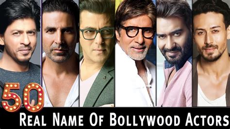 50 Bollywood Stars Actor Real Names | Indian Actor's Real Names ...