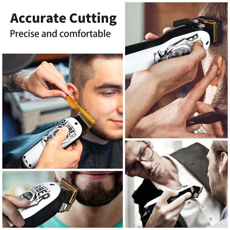 China High Quality Professional Cordless Haircut Kit Rechargeable 2000mAh with 6 Guide Combs ...