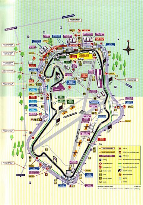 Silverstone Car Park Map