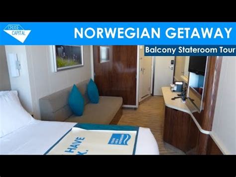 NORWEGIAN GETAWAY Balcony Stateroom (#12116) - YouTube