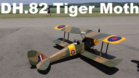 de Havilland DH.82 Tiger Moth, scale RC biplane, 2017 - YouTube