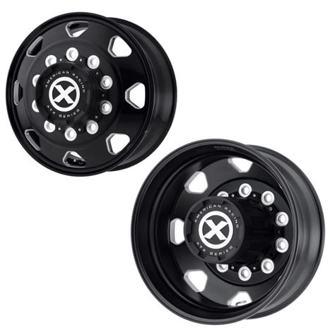 22.5" x 8.25" Satin Black Octane Style Wheel By American Racing - Raney's Truck Parts