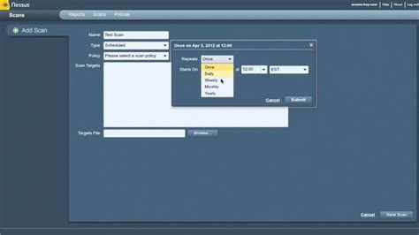 Nessus Scan Templates & Scheduling - YouTube