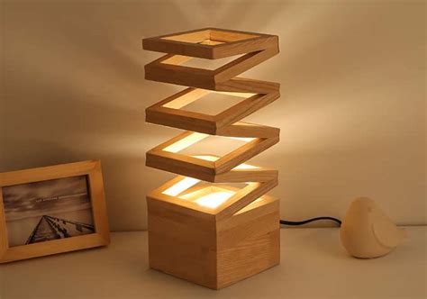 Wooden Table Lamp Modern Style Hardwood Bedroom Living Room Bedside Desk Lamp - FeelGift