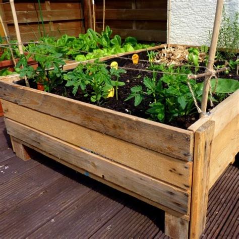 Container Gardening: DIY Planter box from pallets | Vegetable planter boxes, Diy planters, Diy ...