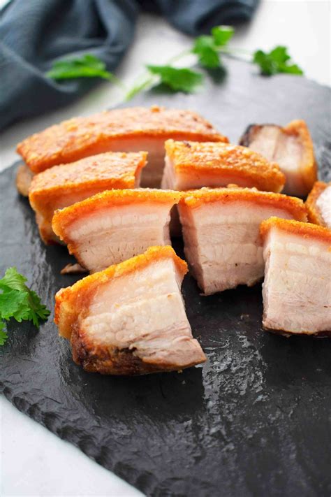 Crispy Roast Pork Belly in Air Fryer - Scruff & Steph