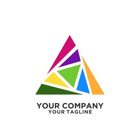 Premium Vector | A letter logo colorful