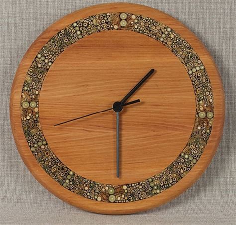 Unique wall clocks large wooden clock rustic wood by Anerywood