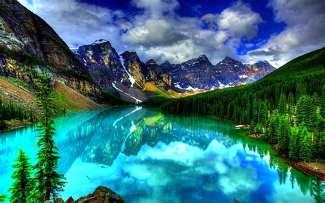 Most Beautiful Places In The World Hd Wallpaper - Moraine Lake (#294363) - HD Wallpaper ...