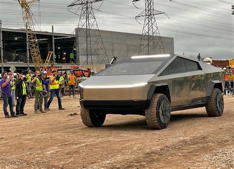 Tesla Cybertruck Prototype Makes Appearance at Giga Texas Factory ...