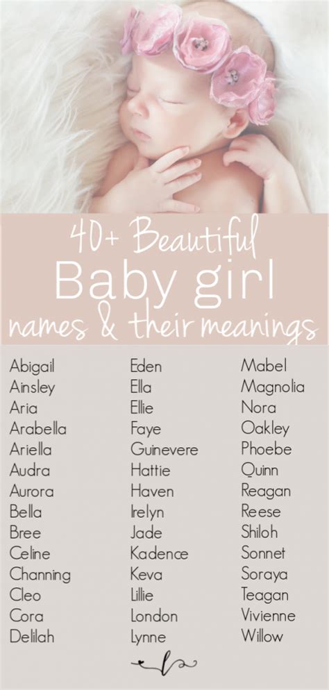 Uncommon Girl Names With Beautiful Meanings » A Life In Labor