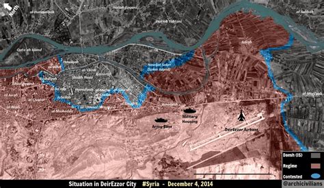 New Map of the Situation in Deir Ez Zor City Dec 4th, 2014 by ...