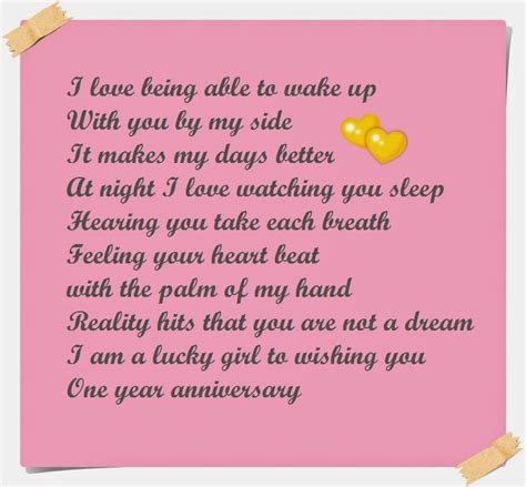 Happy One Year Anniversary Poems for Boyfriend | Cute Instagram Quotes