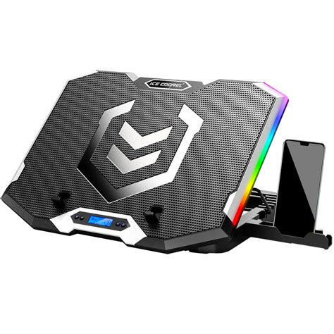 Buy ICE COOREL Gaming Laptop Cooling Pad 15-17.3 Inch, RGB Laptop Cooler Pad with 6 Cooling Fans ...