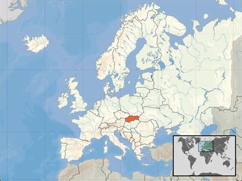 Slovakia on world map - Slovakia location on world map (Eastern Europe ...