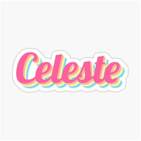 "Celeste Sweet Baby Name" Sticker by ArtoMino | Redbubble