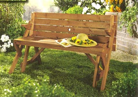 Folding Picnic Table To Bench