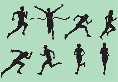 Running Silhouette Vectors 94863 Vector Art at Vecteezy