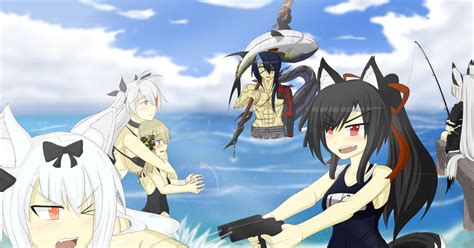 Leader (Azur Lane), Shigure (Azur Lane), Kawakaze (Azur Lane) / Azur lane Summer Fanart - pixiv