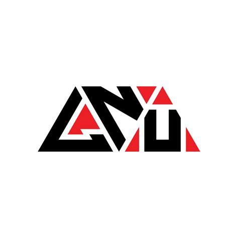 LNU triangle letter logo design with triangle shape. LNU triangle logo design monogram. LNU ...