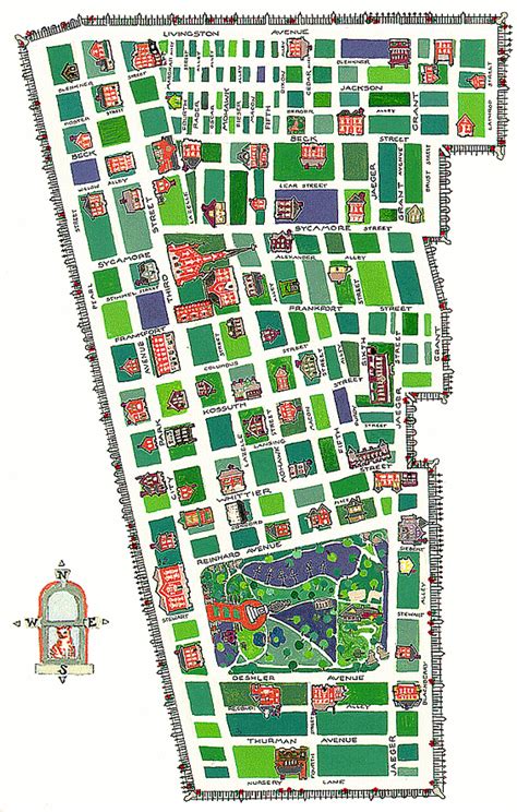 » Map of German Village