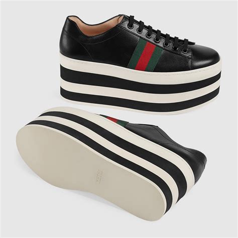 Leather platform sneaker - Gucci Women's Sneakers 476783D3VN01060