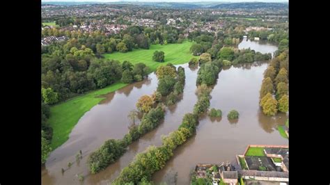 Derby Flood 2023 Ariel Photos after Storm Babet - From River Gardens to Darley Abbey - 21/10 ...