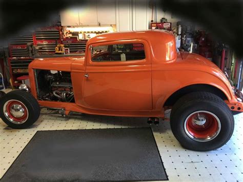 Orange classic 1932 Ford 3 Window Coupe hot rod Street rod for sale