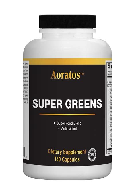 Super Greens 180 Capsules – Aoratosnature.com