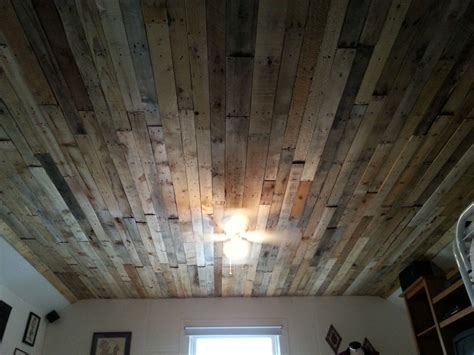 my pallet ceiling project | Pallet ceiling, Barn wood, Pallet diy