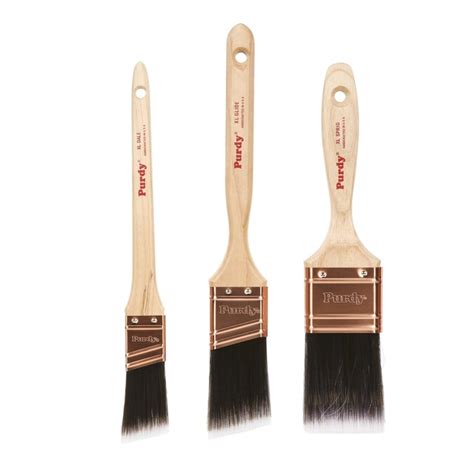 Purdy 3-Pack XL Nylon- Polyester Blend Angle 1.5-in Paint Brush Set in the Paint Brushes ...