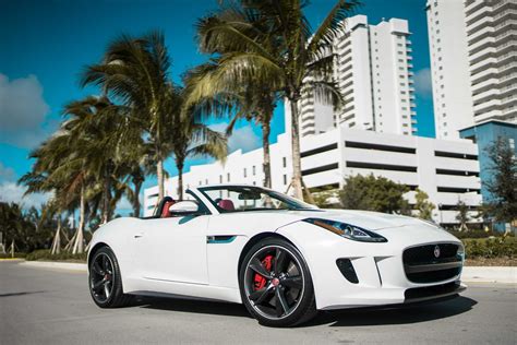 2017 Jaguar F-Type S – White | MVP Charlotte Exotic Rentals