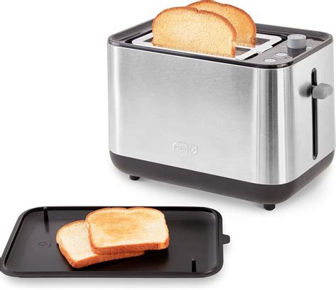 Amazon.com: Dash SmartStore™ 2-Slice Wide-Slot Stainless Steel Toaster ...